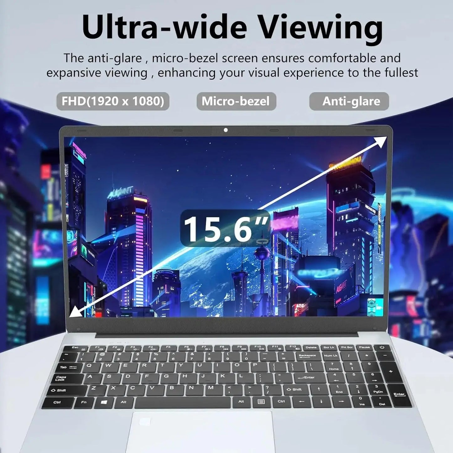 2025 15.6" Windows 11 Pro Laptop Computer  Core I7 8500Y 16GB 1TB Laptops Office Computer Fingerprint Unlock Notebook PC