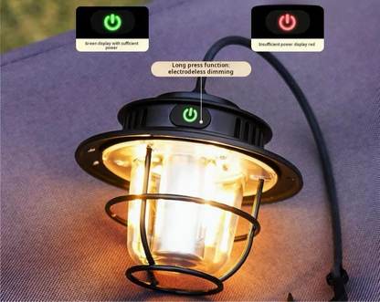 LED Camping Lamp - Portable, Waterproof, and Rechargeable