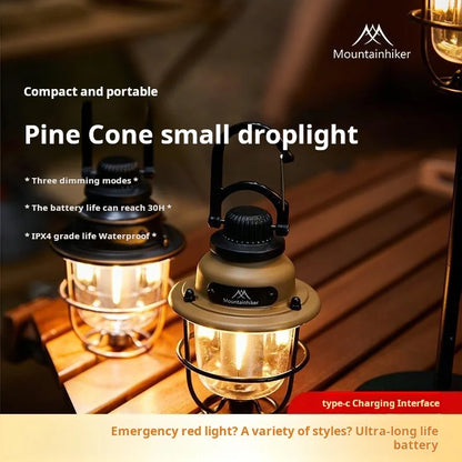 LED Camping Lamp - Portable, Waterproof, and Rechargeable