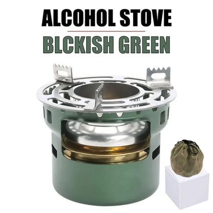 Camping Gear and Accessories Alcohol Stove Outdoor Furnace Portable Mini Barbecue Assesories Camp Cooking Supplies Hiking Spor