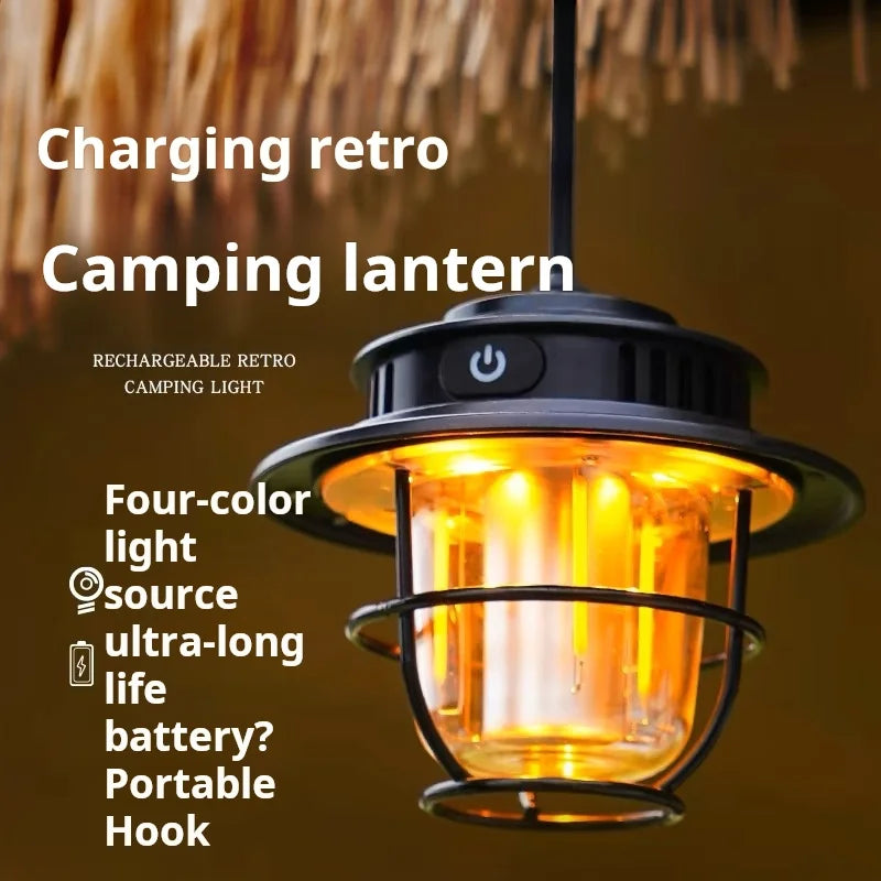 LED Camping Lamp - Portable, Waterproof, and Rechargeable