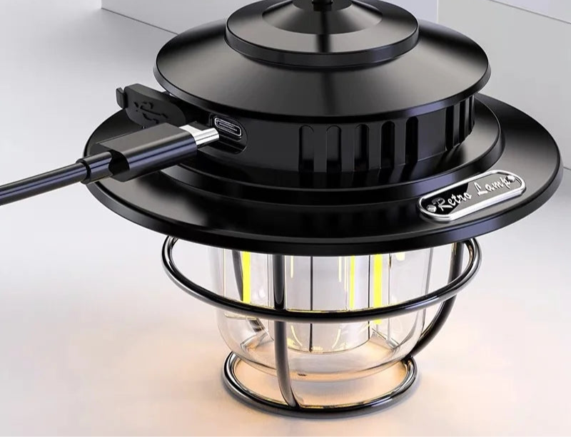 LED Camping Lamp - Portable, Waterproof, and Rechargeable