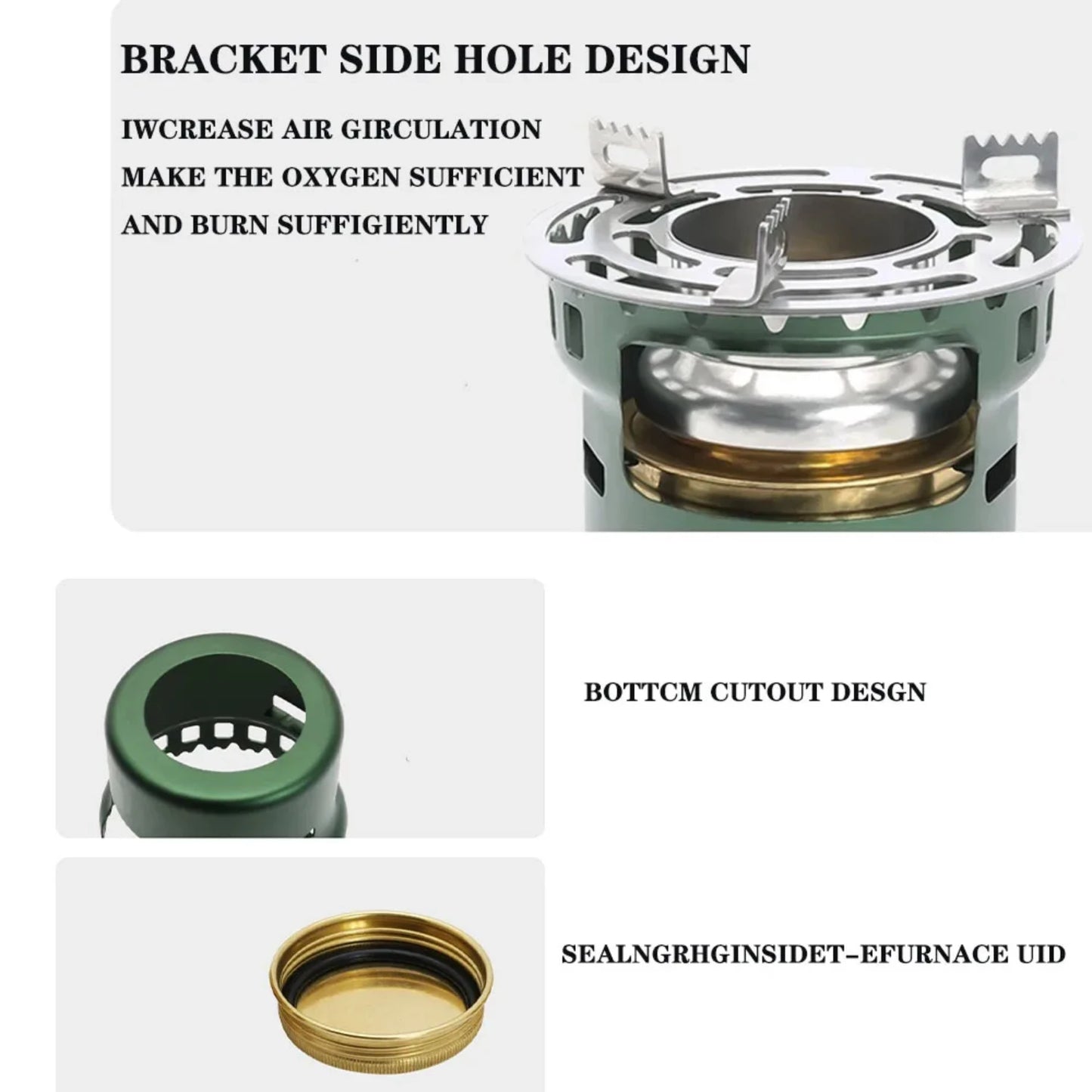 Camping Gear and Accessories Alcohol Stove Outdoor Furnace Portable Mini Barbecue Assesories Camp Cooking Supplies Hiking Spor