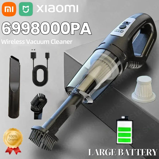 Xiaomi Portable 120W Car Vacuum Cleaner Wireless Handheld USB Charging Vacuum Cleaner Powerful Suction For Auto Home Office Pet
