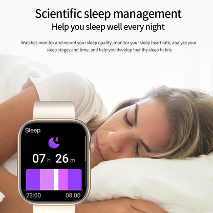 LIGE New Smart Watch 2025 Wireless Charging Smartwatch Bluetooth Calls Men Women Smartwatches Fitness Bracelet Custom Watch Face